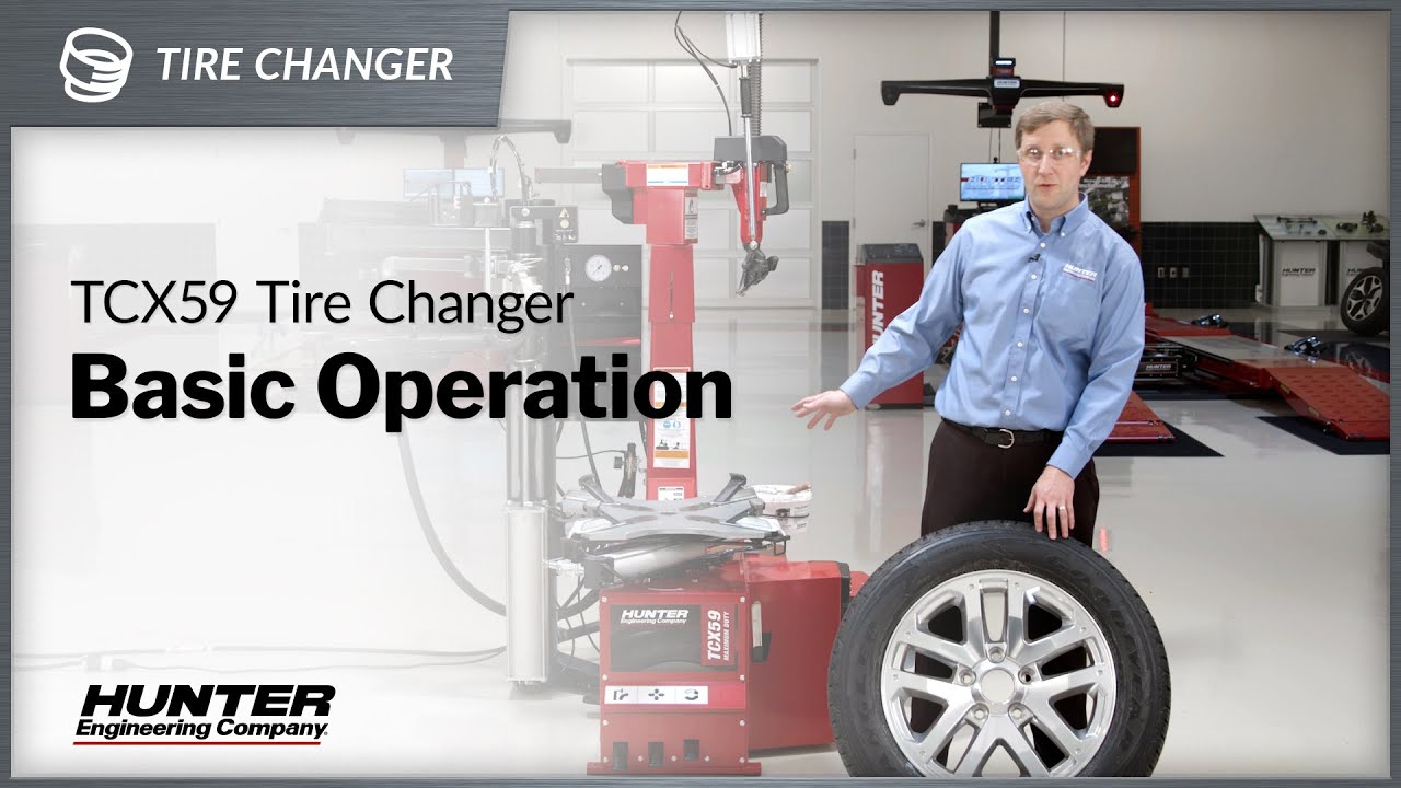 The Hunter TCX59 Tire Changer Detailed operations video